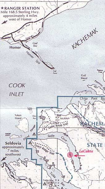 Kachemak Bay State Park Map Sadie Cove Map Mpa Of Alaska Near